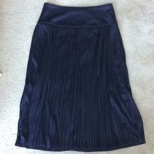 ❤️A new day Blue Pleated Midi Skirt